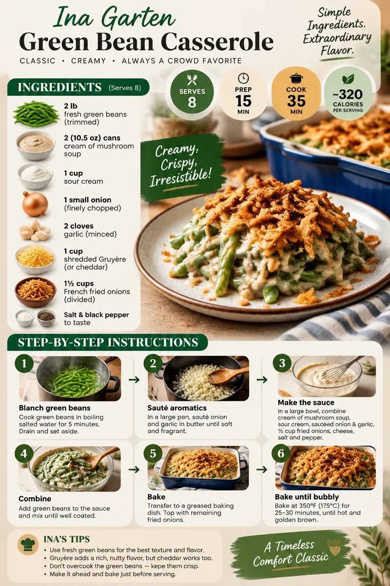 Ina Garten's green bean casserole with cream of mushroom soup