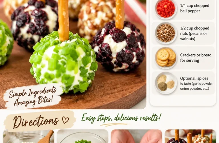 Mini Cheese Ball Bites served as appetizers with fresh herbs