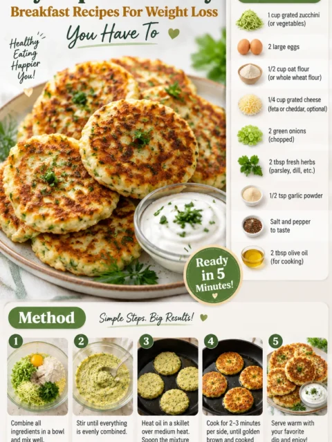 Healthy breakfast recipes for weight loss showcased in a colorful presentation