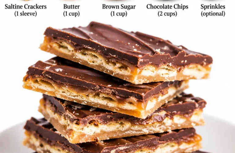 Delicious homemade Saltine Cracker Candy also known as Christmas Crack