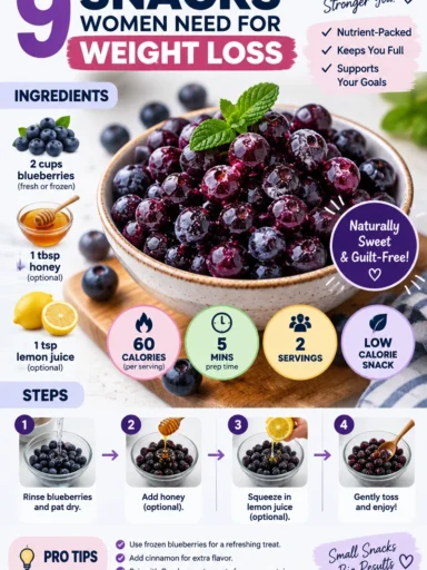 Healthy weight loss snacks for women looking to manage cravings and diet.