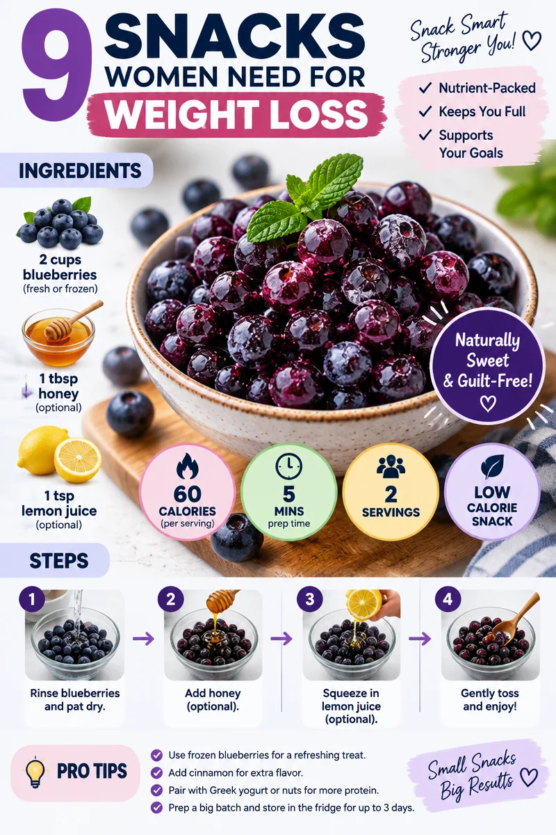Healthy weight loss snacks for women looking to manage cravings and diet.