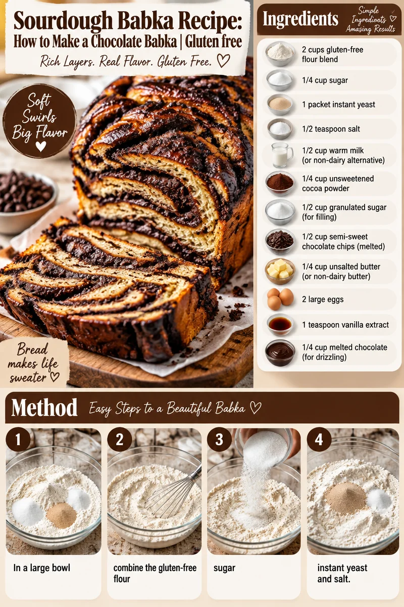 Gluten-free chocolate babka loaf fresh out of the oven.