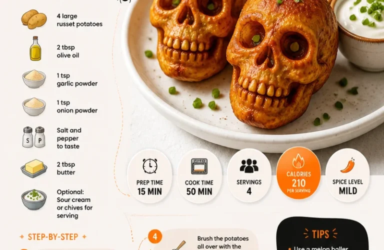Spooktacular Halloween Skull Potatoes for a festive celebration