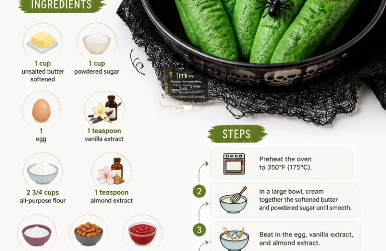 Spooky witch finger cookies shaped like creepy fingers for Halloween treats.