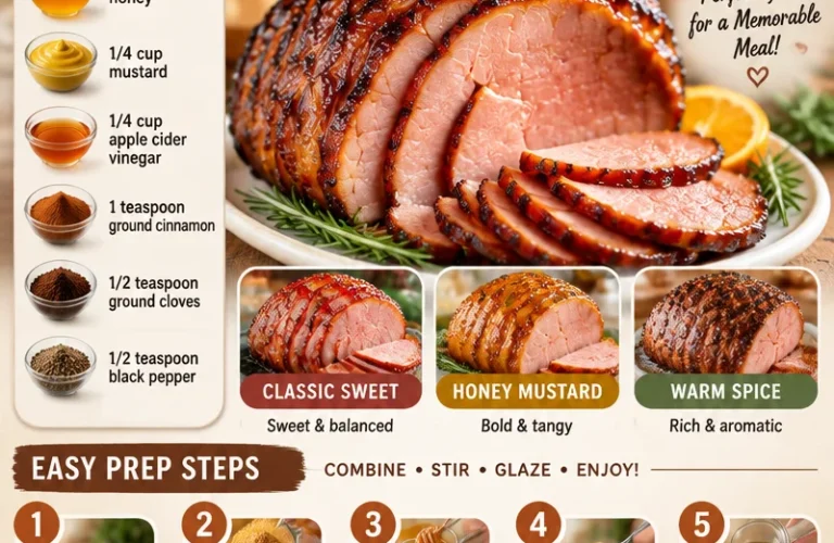 Three easy ham glaze recipes for flavor-enhanced holiday meals.
