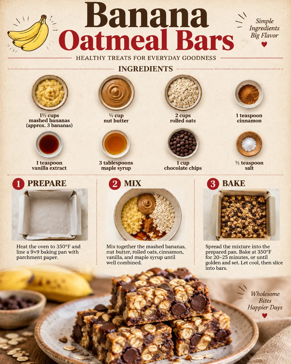 Banana Oatmeal Bars