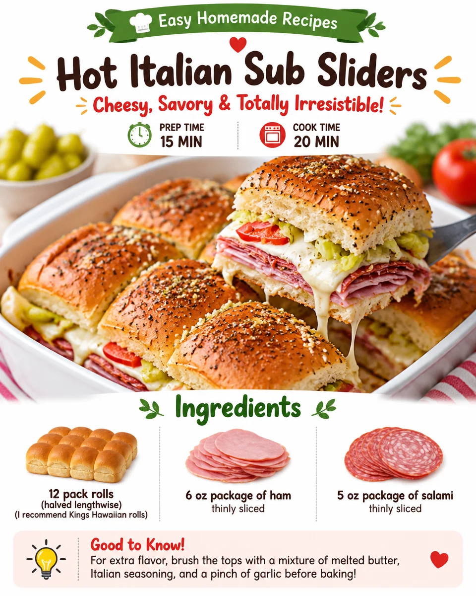 Hot Italian Sub Sliders